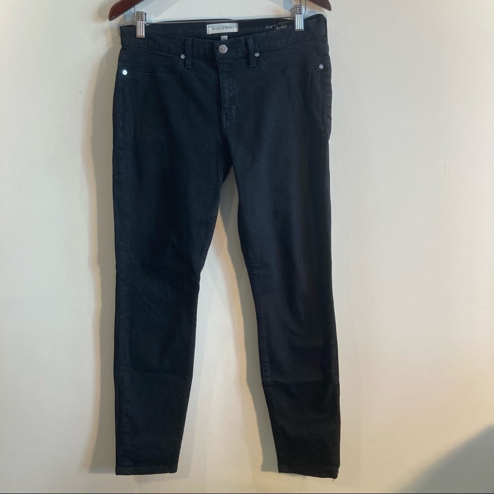 HENRY & BELLE Sz 32 Super Skinny Ankle Jeans Made In the USA